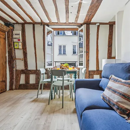 Apartment Bnbnova - Chic 1br Steps From The Louvre & Palais Royal & Opera Paris